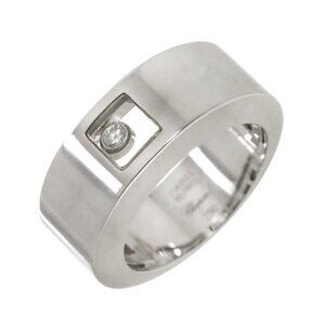 Chopard Happy Diamond Ring 18K WG 750 Size6(US)